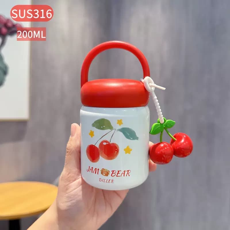 مینی فلاسک ۲۰۰ میل Diller طرح گیلاس JAM BEAR اورجینال — تصویر ۸