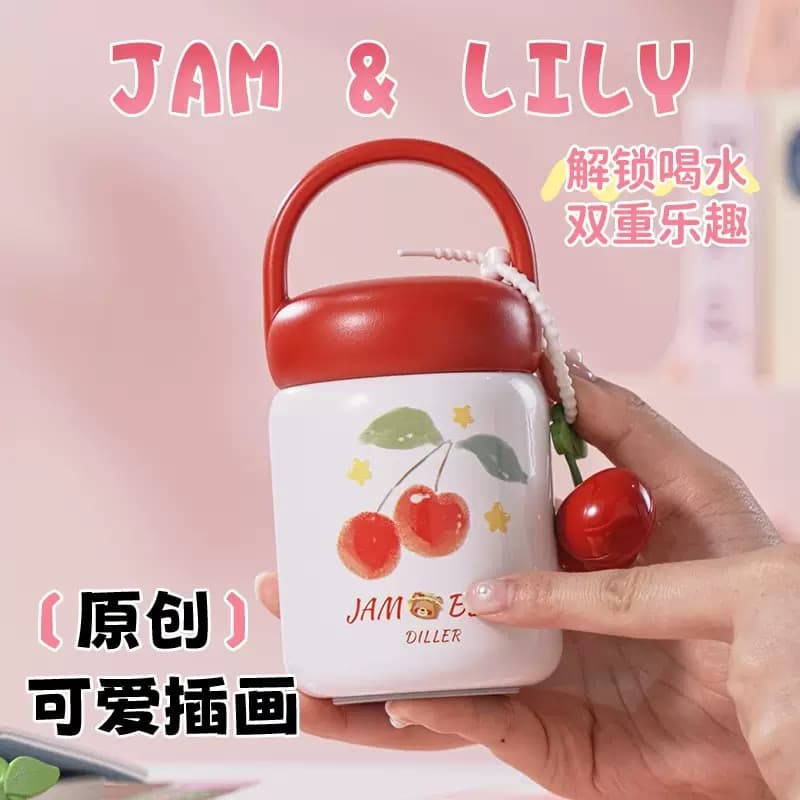 مینی فلاسک ۲۰۰ میل Diller طرح گیلاس JAM BEAR اورجینال — تصویر ۴
