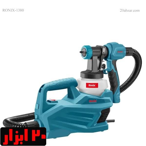 پیستوله برقی خرطومی 800 وات HVLP رونیکس مدل 1380