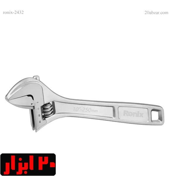 آچار فرانسه 10 اینچ رونیکس سری کروم مدل 2432