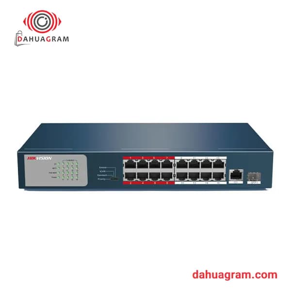سوییچ شبکه 16 پورت PoE هایک ویژن DS-3E0318P-E/M