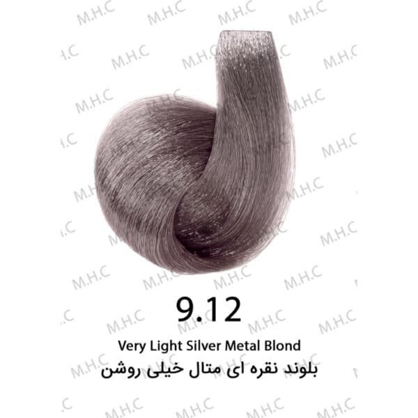 رنگ موی سیلا بلوند نقره ای متال خیلی روشن 9.12