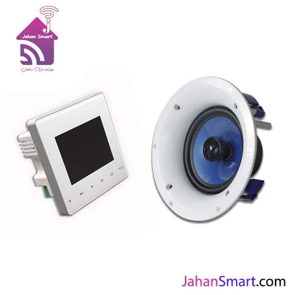 پکیج صوتی هوشمند 2 (آمپلی فایر دیواری+2 عدد اسپیکر 618)