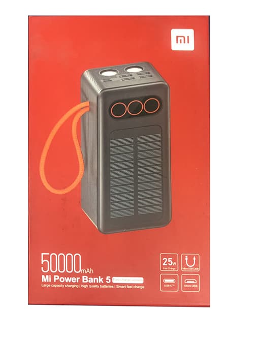 پاوربانک خورشیدی شیائومی 50000 MI Power bank 5 — تصویر ۸