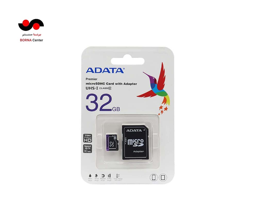 کارت حافظه ADATA مدل MicroSDHC UHS-I R80 ظرفیت 32 گیگابایت — تصویر ۲