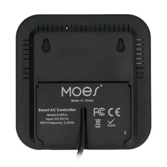 ریموت کنترل IR هوشمند با سنسور دما و رطوبت و صفحه لمسی MOES مدل WR-FL — تصویر ۴