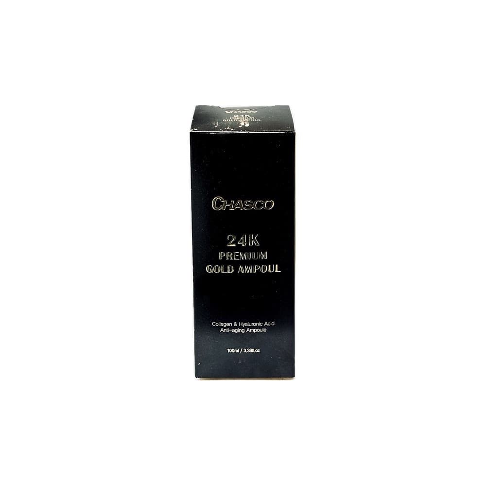 سرم طلا ۲۴ عیار CHASCO مدل Premium Gold (آمپول کلاژن و هیالورونیک اسید ضد پیری) — تصویر ۲