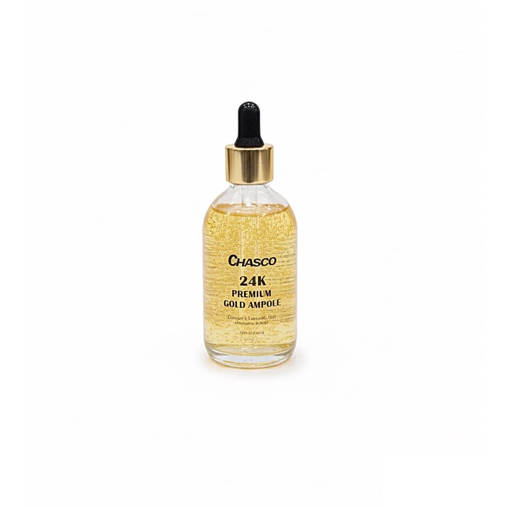 سرم طلا ۲۴ عیار CHASCO مدل Premium Gold (آمپول کلاژن و هیالورونیک اسید ضد پیری)