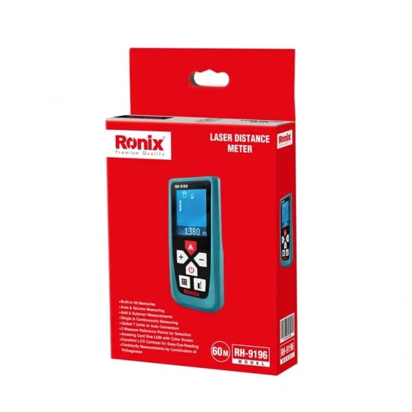 متر لیزری 60 متری تایوانی رونیکس مدل RH-9196 — تصویر ۶