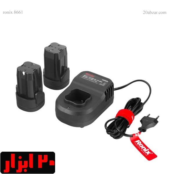 دریل پیچ گوشتی شارژی چکشی دو باتری دو سرعته 16 ولت رونیکس مدل 8661 — تصویر ۵