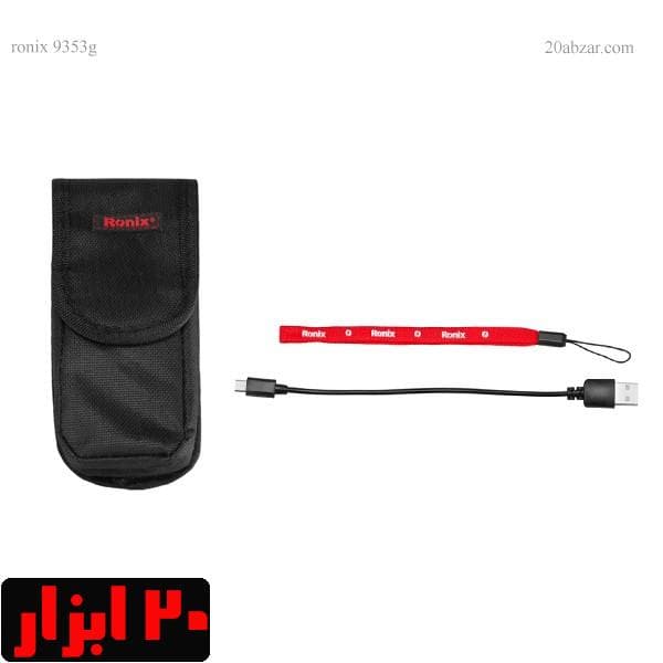 متر لیزری 100 متری نور سبز رونیکس مدل RH-9353g با کیف — تصویر ۶