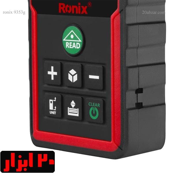 متر لیزری 100 متری نور سبز رونیکس مدل RH-9353g با کیف — تصویر ۳