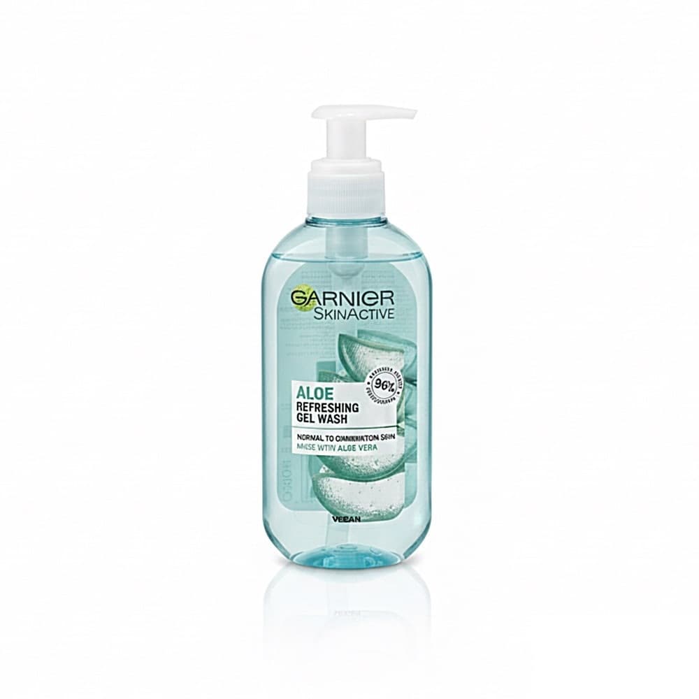 ژل شستشوی آلوئه ورا گارنیر Garnier Aloe Refreshing Gel Wash حجم ۲۰۰ میل — تصویر ۲