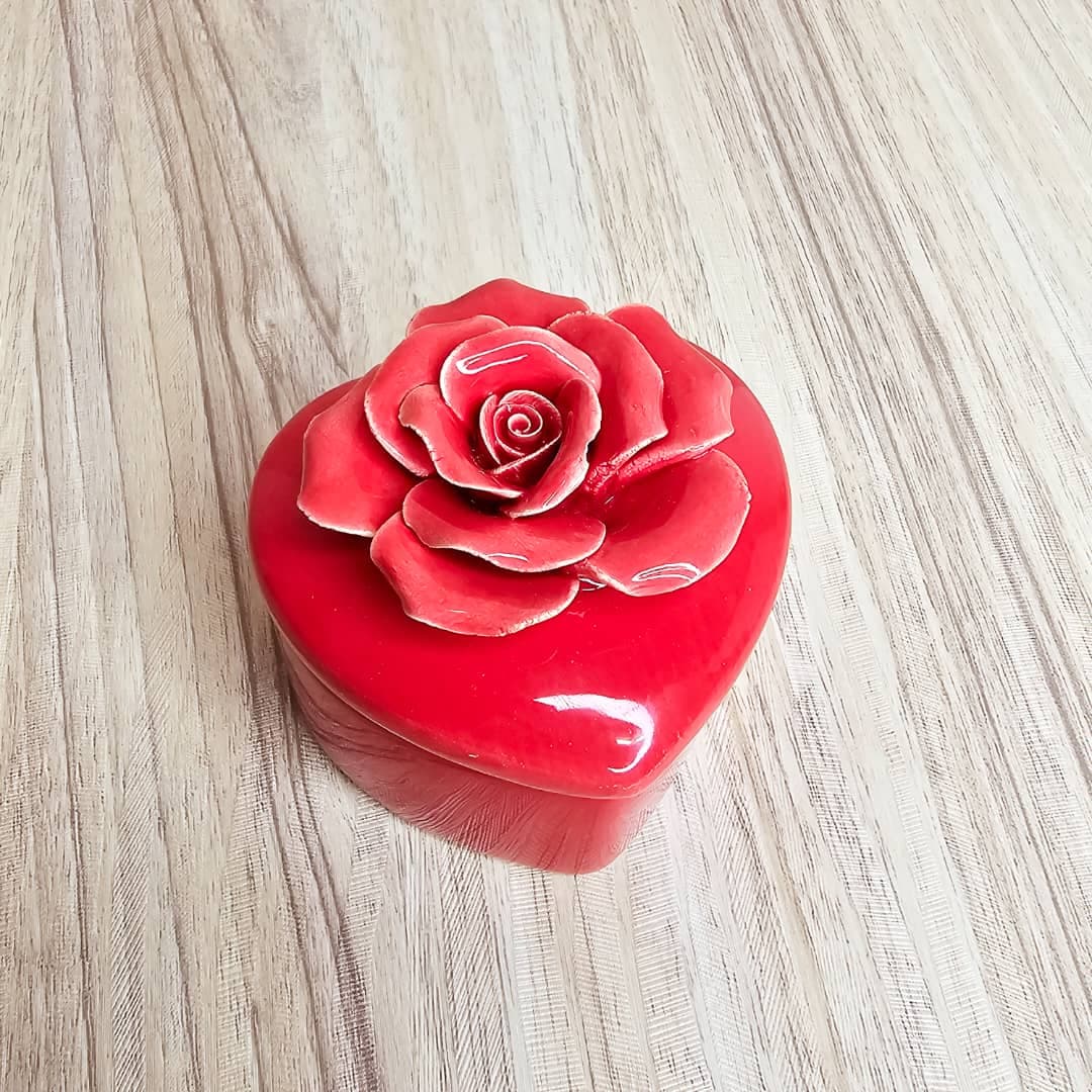 جا جواهری قلبی قرمز رنگ — تصویر ۶