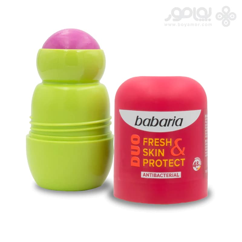 رول دئودورانت آنتی باکتریال باباریا FRESH & SKIN PROTECT حجم 50 میل — تصویر ۲