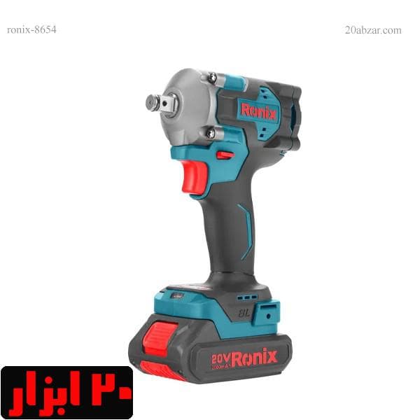 بکس شارژی 20 ولت 350 نیوتون متر دو باتری 2 آمپر درایو 1/2 رونیکس مدل 8654