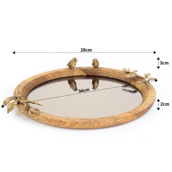 سینی گلدکیش مدل گلدن برد کد GK829505 — تصویر ۲