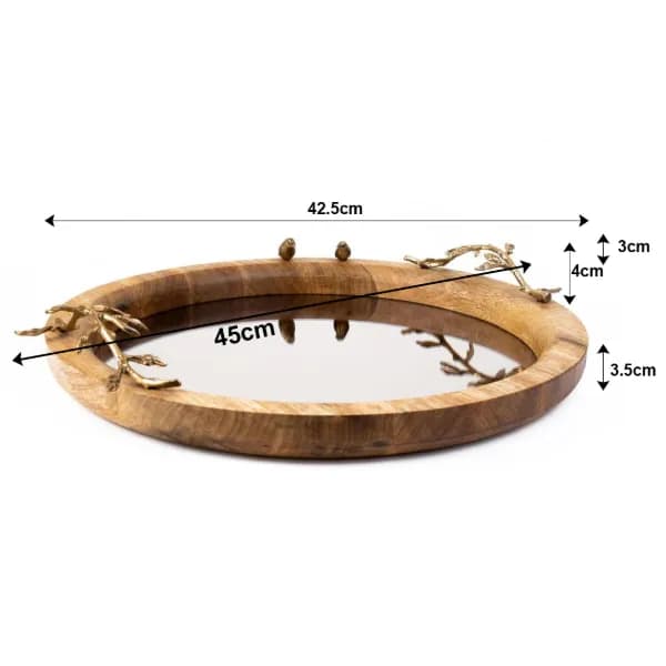 سینی گلدکیش مدل گلدن برد کد 829506 — تصویر ۲