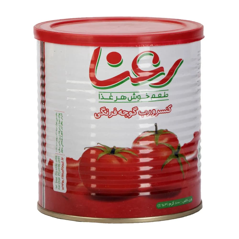 رب گوجه رعنا 800 گرمر