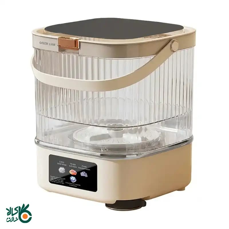 ماشین لباسشویی مینی مسافرتی و تاشو گرین لاین مدل Green Lion Mini Wash 12L
