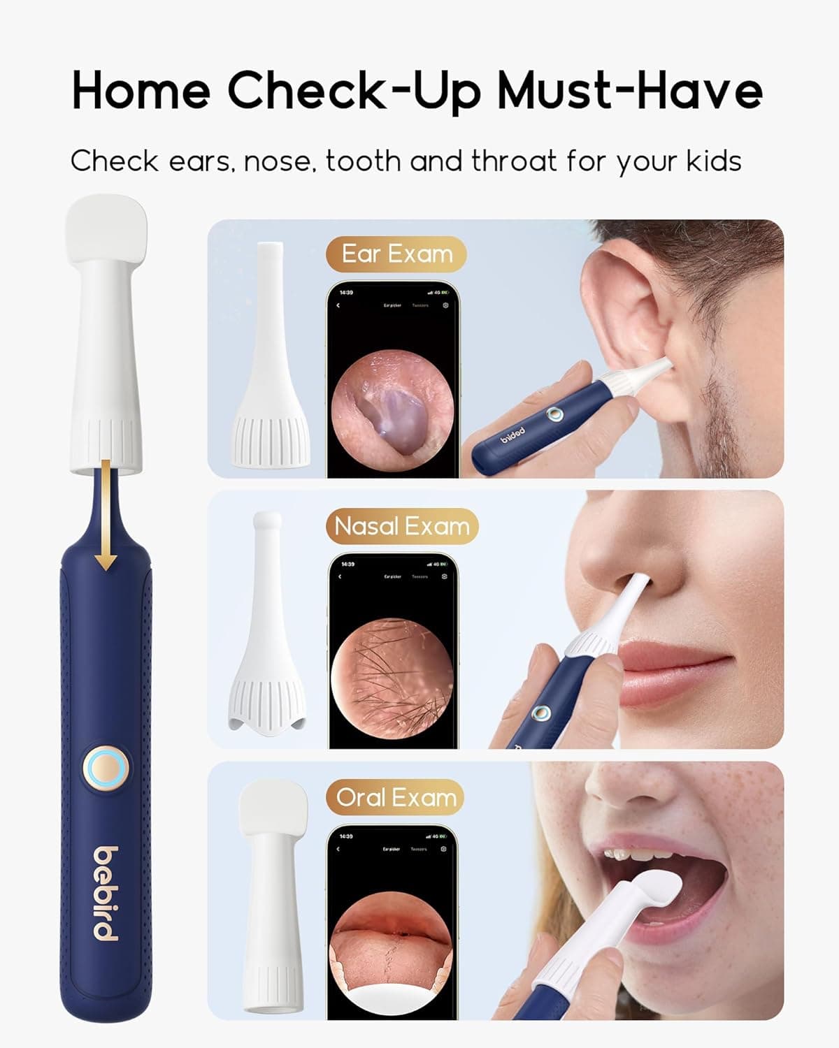 گوش پاک کن هوشمند شیائومی مدل Bebird Earsight Plus — تصویر ۸