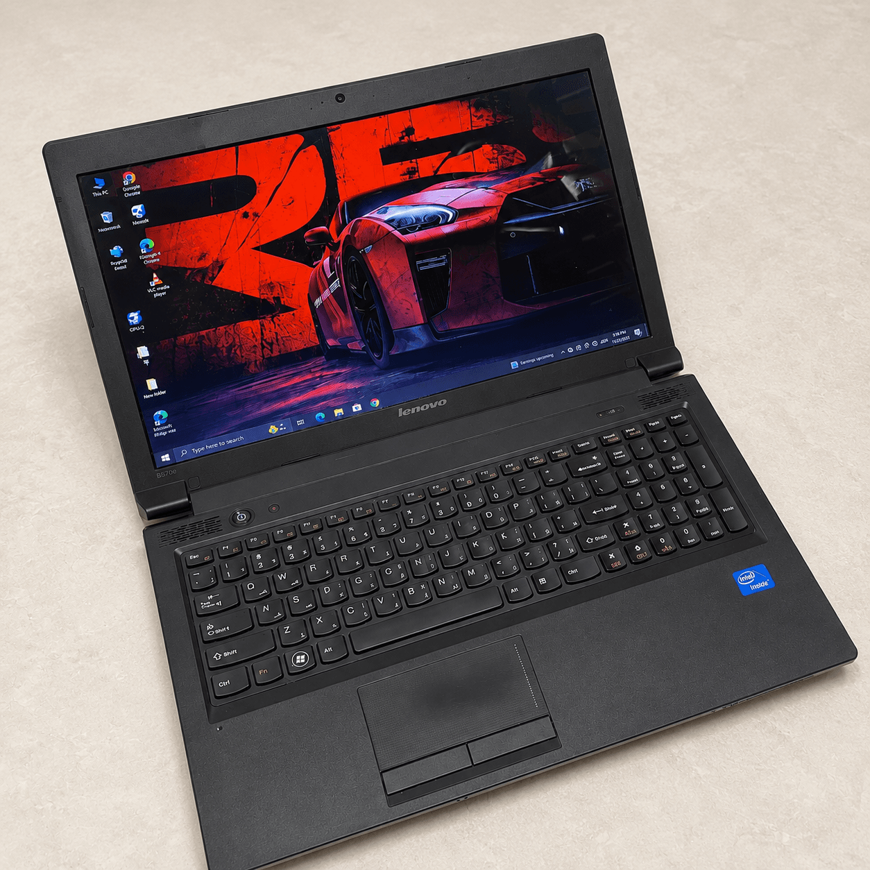 لپ تاپ استوک Lenovo مدل B570e پردازنده celeron ظرفیت 120 گیگابایت SSD رم 4 گیگابایت سایز ۱۵.۶ اینچ — تصویر ۲