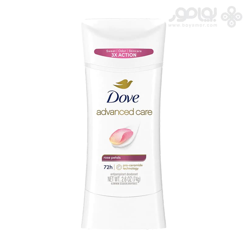 استیک دئودورانت داو ADVANCED CARE رایحه ROSE PETALS