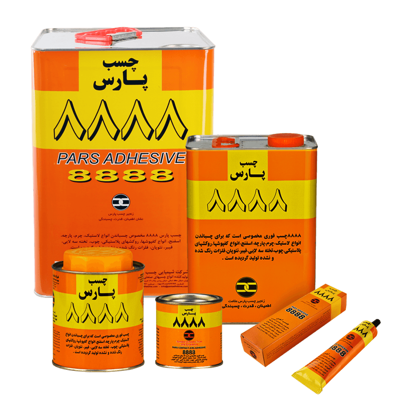 چسب صنعتی پـارس ۸۸۸۸ حلب 1 لیتری (۷۵۰ گرم) — تصویر ۲