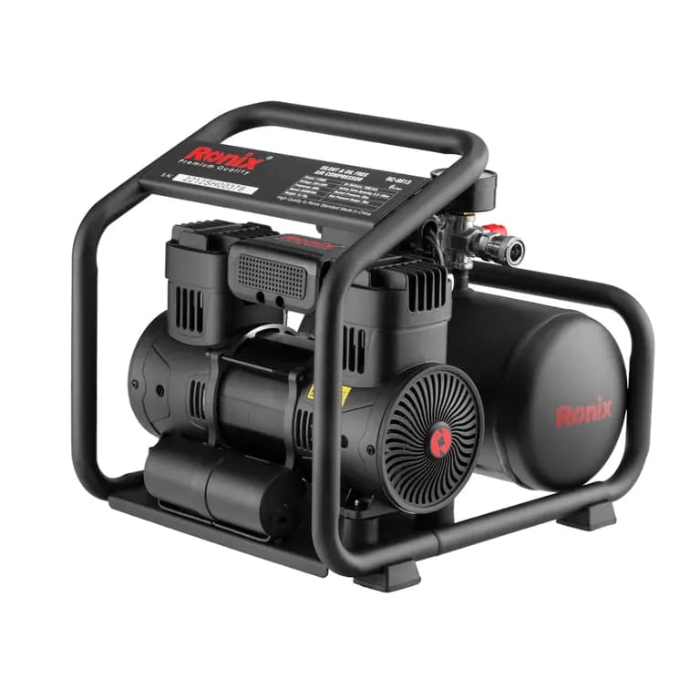 کمپرسور 6 لیتری بیصدا دو سیلندر رونیکس مدل RC-0613 — تصویر ۹