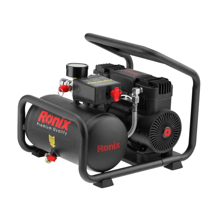 کمپرسور 6 لیتری بیصدا دو سیلندر رونیکس مدل RC-0613 — تصویر ۸