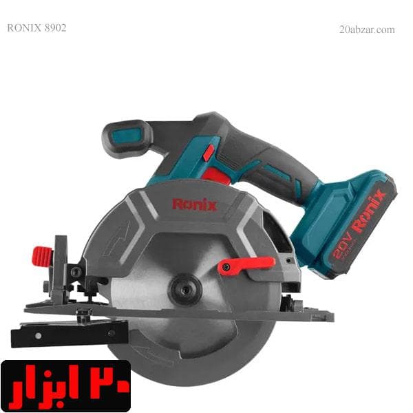 اره گردبر 165 میلیمتری شارژی براشلس 20 ولت رونیکس مدل 8902