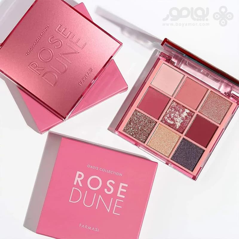 پالت سایه 9 رنگ فارماسی رنگ ROSE DUNE — تصویر ۲