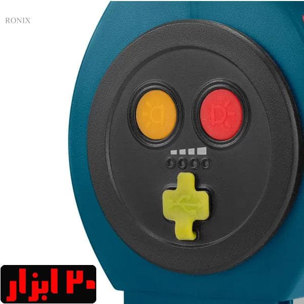 نورافکن دستی BRILIANT رونیکس با برد 500 متر و باتری لیتیوم مدل RH-4230 — تصویر ۶