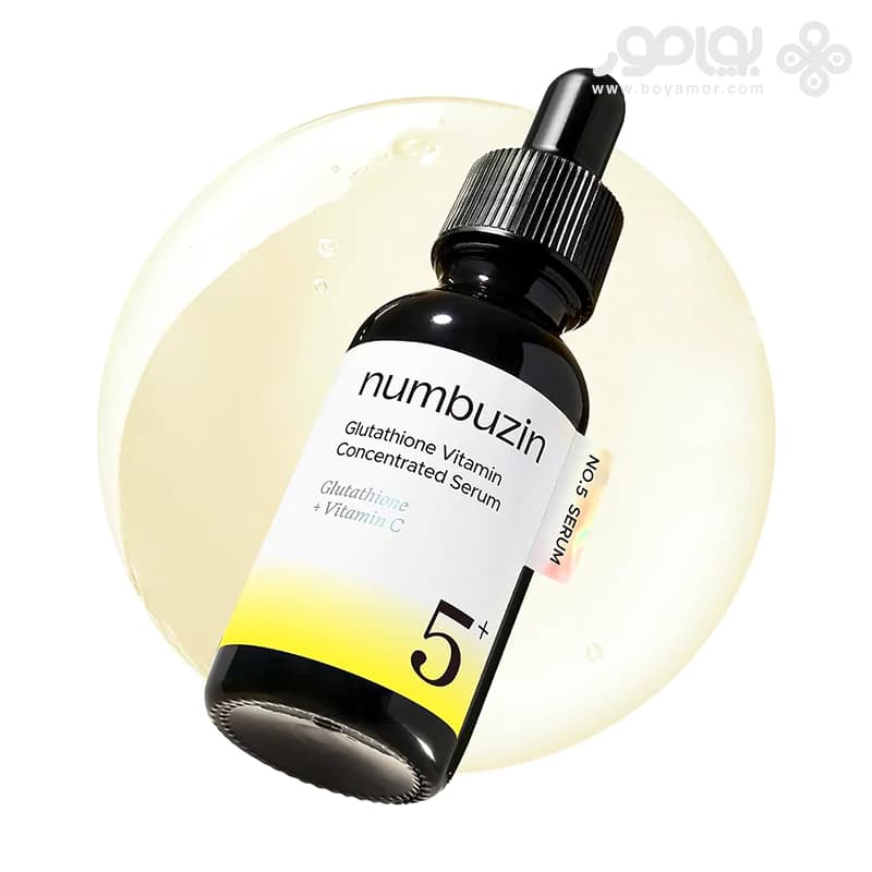 سرم ضدلک و روشن کننده نامبوزین شماره +5 حاوی گلوتاتیون و ویتامین C — تصویر ۲