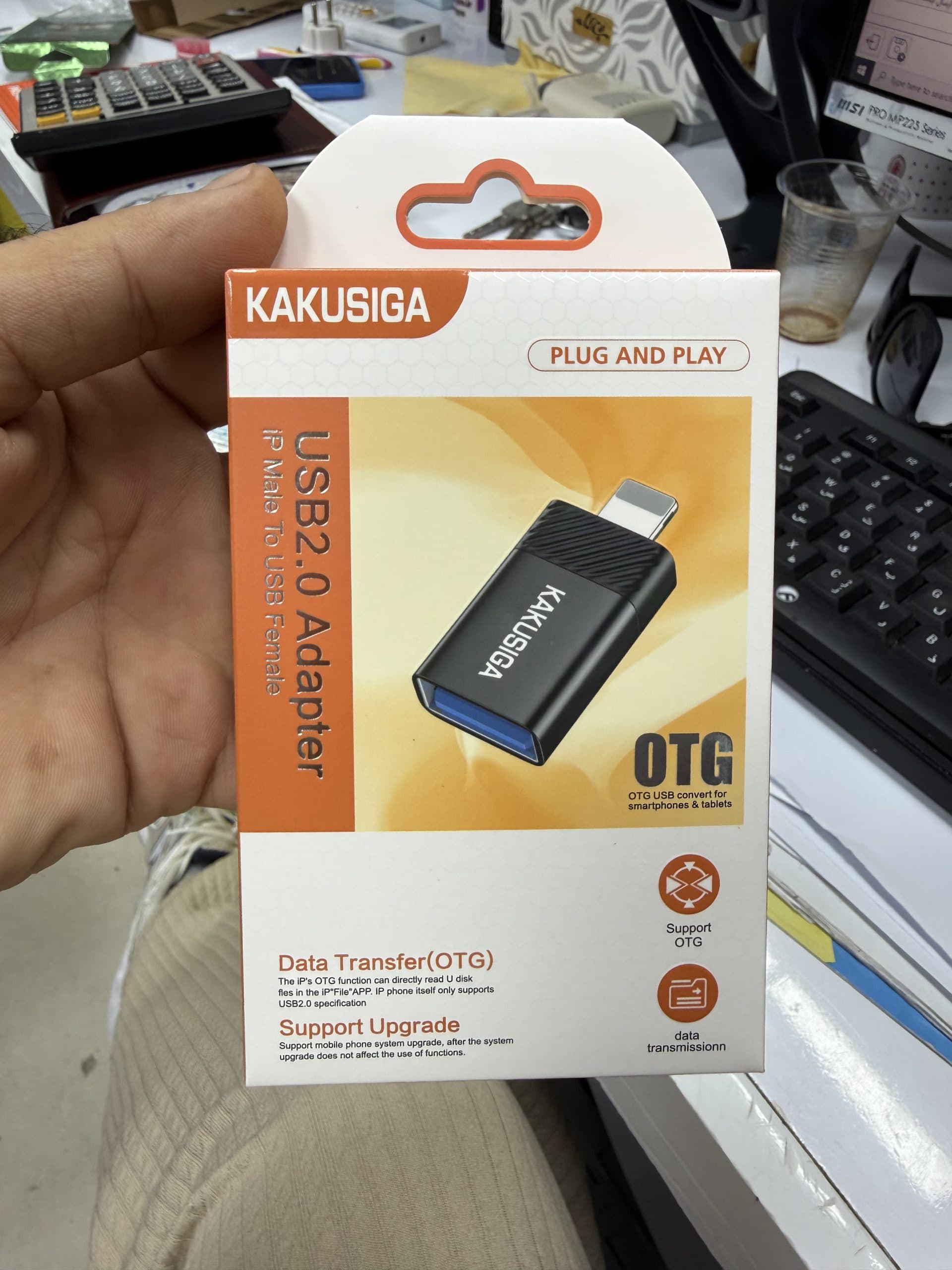 تبدیل OTG لایتنینگ به USB کاکوسیگا اورجینال برای آیفون (عمده و تک)