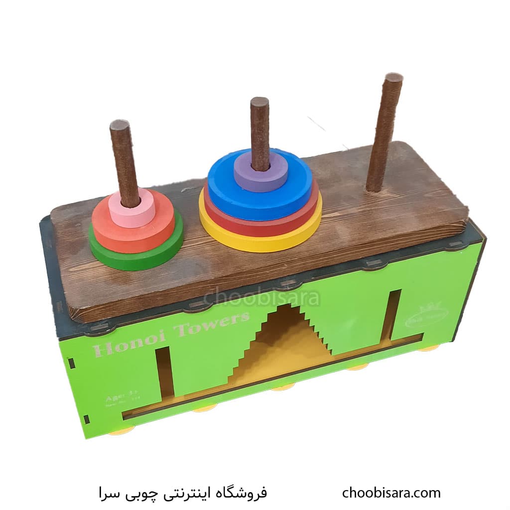بازی فکری برج هانوی چوبی کد 363 — تصویر ۳