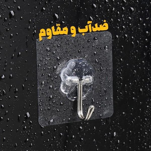 آویز چسبی قلاب دار بسته 5 عددی — تصویر ۲