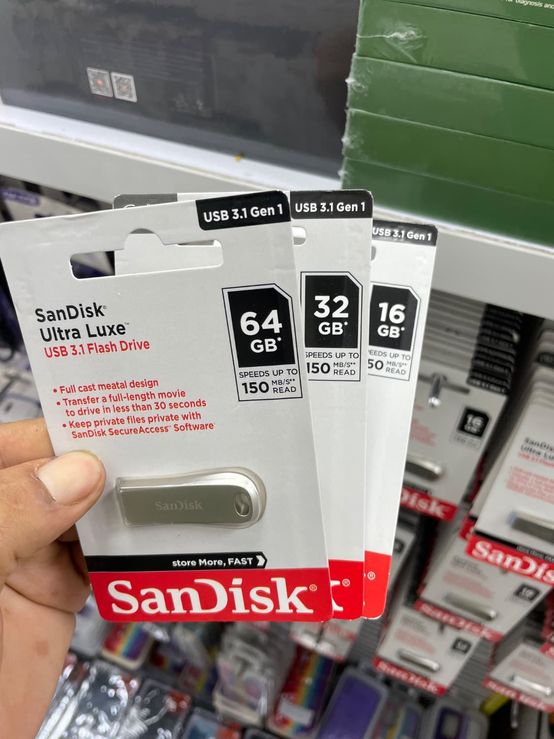 فلش مموری سن‌دیسک آلترا لوکس USB 3.1 | SanDisk Ultra Luxe با گارانتی مادام العمر بصورت عمده و تک
