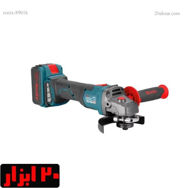 کیت مینی فرز شارژی 20 ولت 8901k رونیکس با کیف و باتری اضافه — تصویر ۲