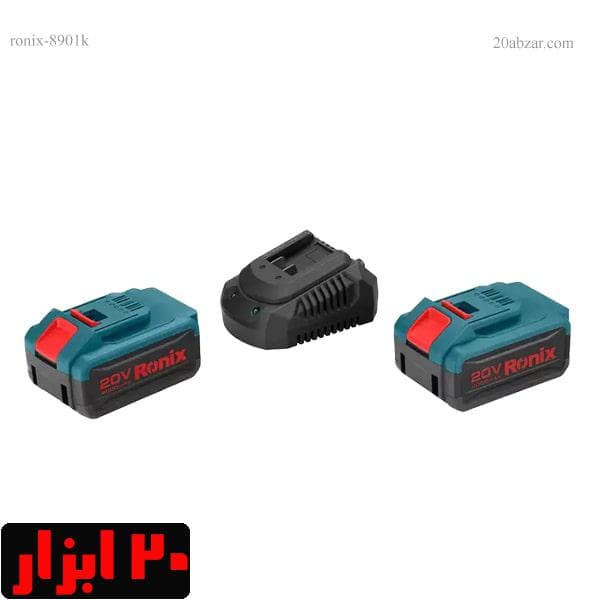 کیت مینی فرز شارژی 20 ولت 8901k رونیکس با کیف و باتری اضافه — تصویر ۴