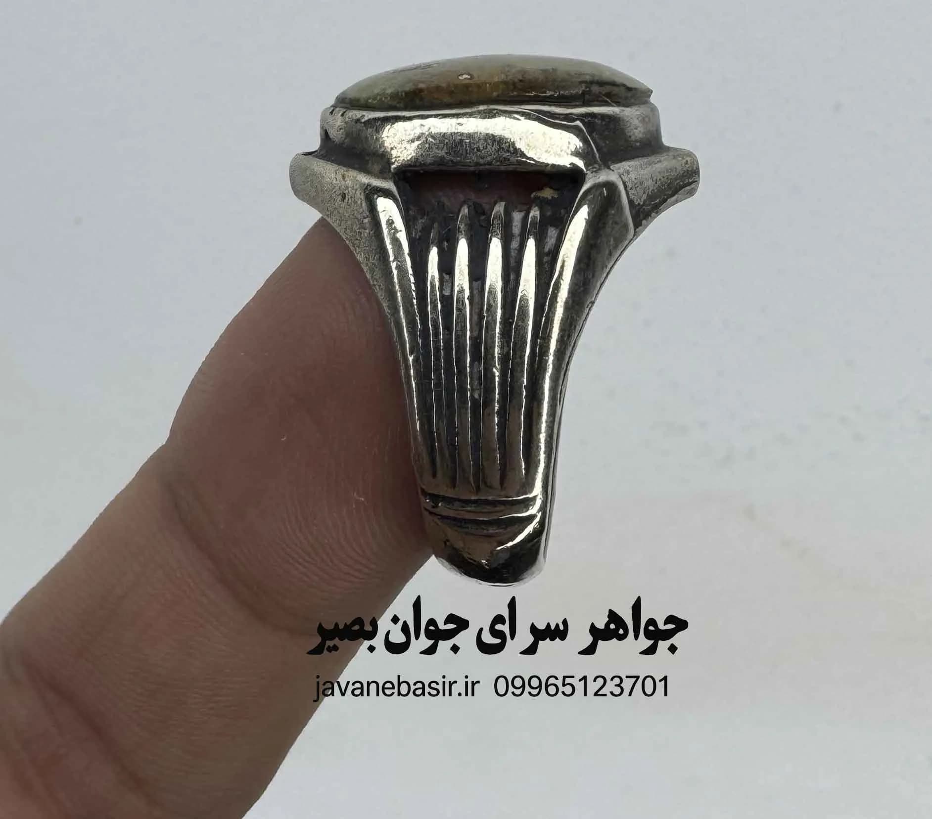 انگشتر فیروزه سبز پاییزی؛ طراوت و آرامش در دل طبیعت — تصویر ۲
