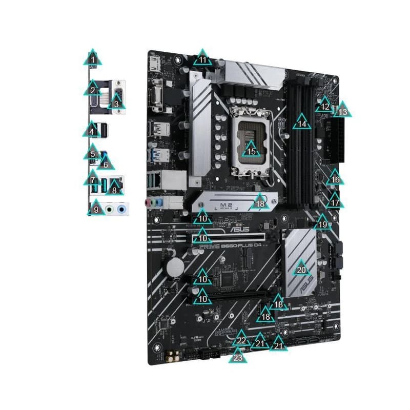 مادربرد ایسوس مدل ASUS PRIME B660 Plus D4 DDR4 — تصویر ۴