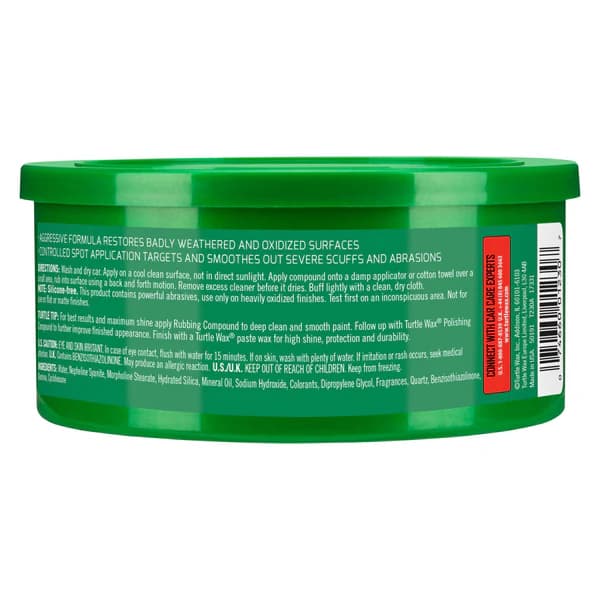 پولیش خمیری زبر ترتل واکس Turtle Wax Rubbing Compound Heavy Duty Cleaner 298g — تصویر ۳