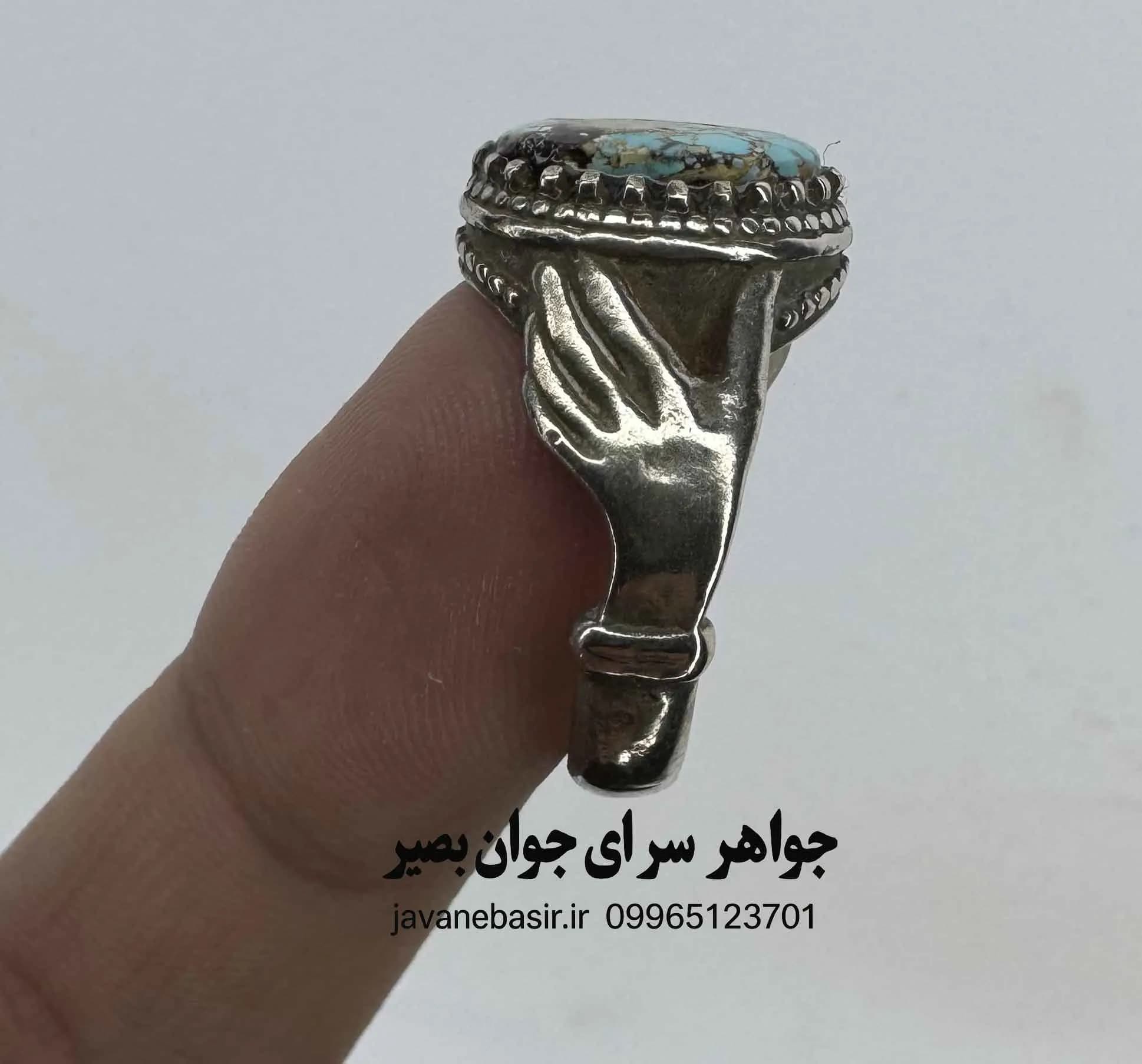 انگشتر فیروزه نیشابور با رنگ آبی زلال؛ پنجره‌ای رو به بی‌نهایت — تصویر ۲
