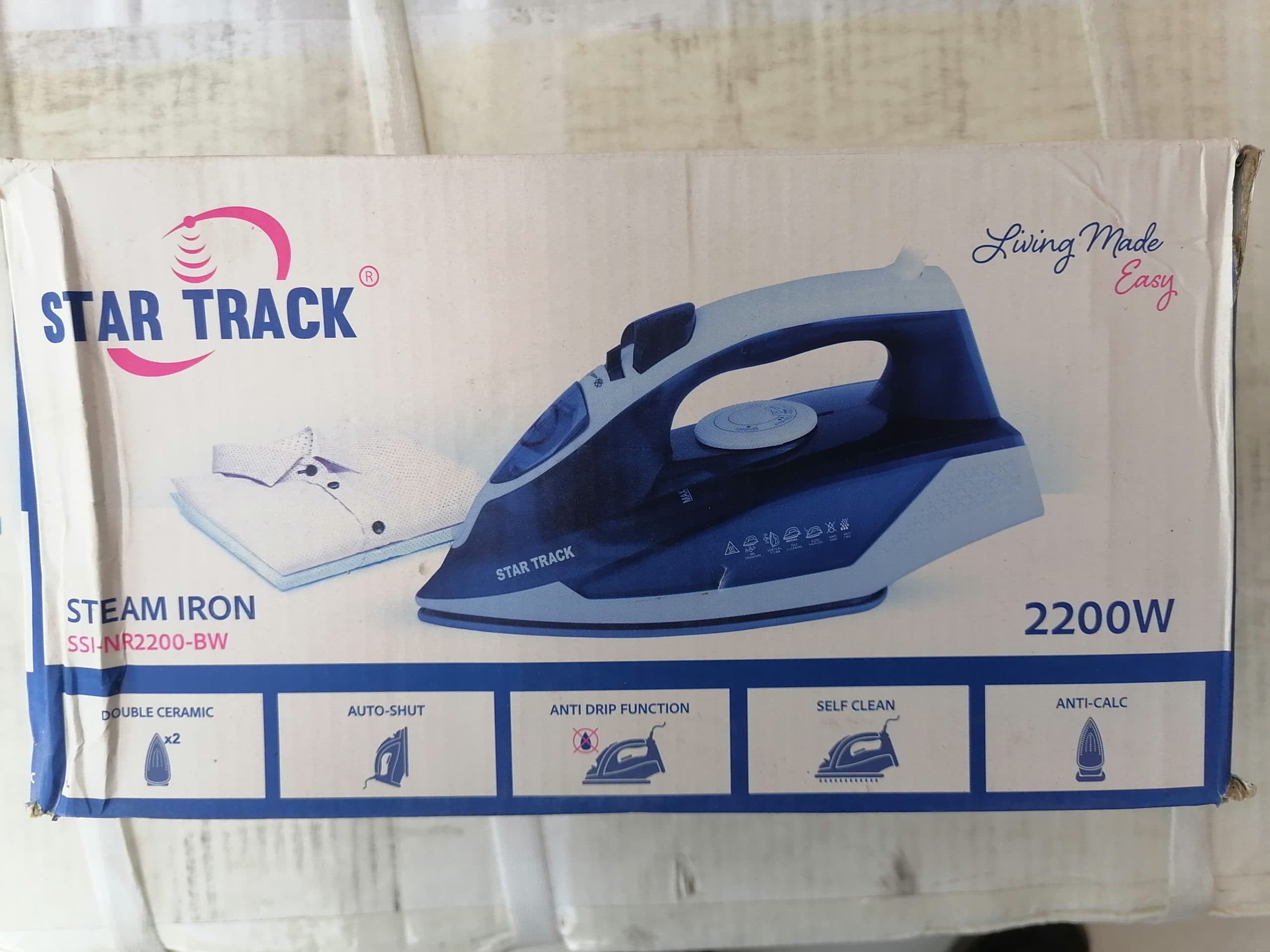 اتو بخار استارتراک ۲۲۰۰ وات مدل SSI-NR2200-BW اورجینال (عمده و تک)