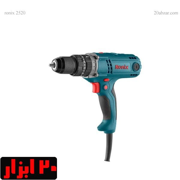 دریل پیچ گوشتی برقی چکشی نیم تنه فلزی 2520 رونیکس