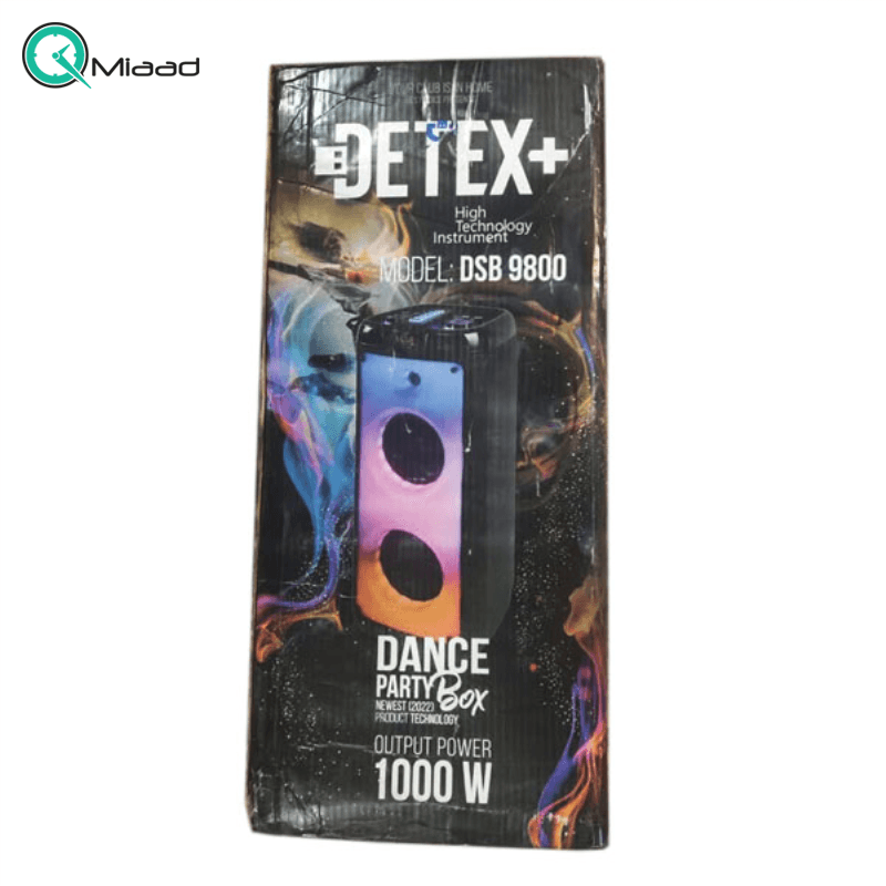 اسپیکر بلوتوثی قابل حمل دتکس پلاس مدل DSB 9800 — تصویر ۲