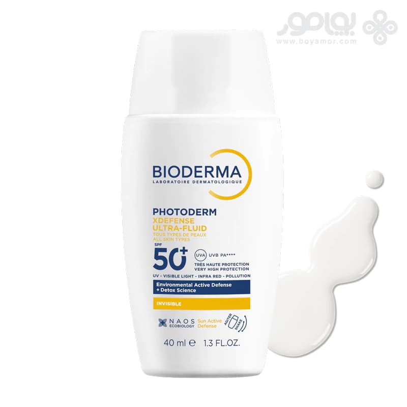 ضد آفتاب بی رنگ اولترا فلوئید بایودرما XDEFENSE حاوی +SPF50 — تصویر ۳