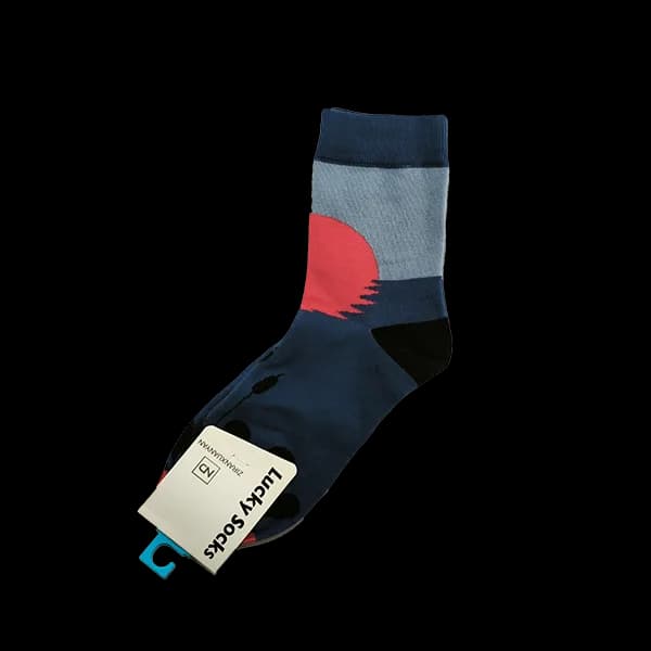 جوراب فانتزی طرح غروب دریا نیم ساق lucky socks