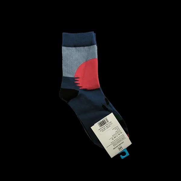 جوراب فانتزی طرح غروب دریا نیم ساق lucky socks — تصویر ۲